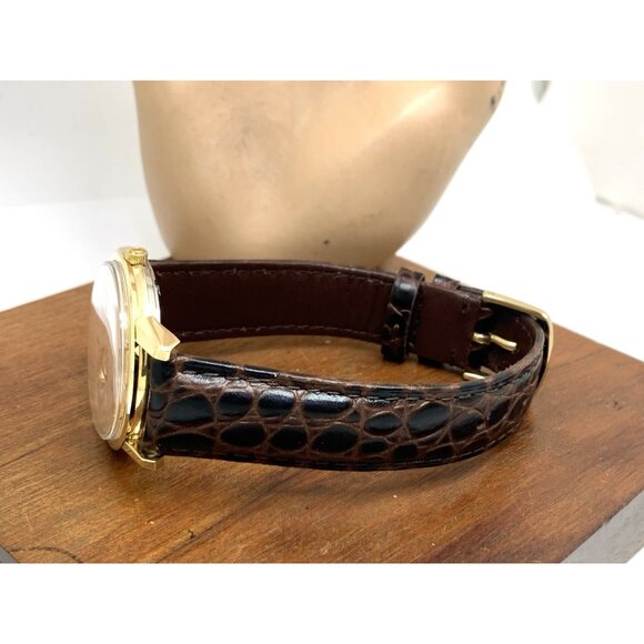 Omega Seamaster 166.03 Men's Watch Vintage 1965 Swiss Automatic Gold Tone 34mm - Picture 9 of 14